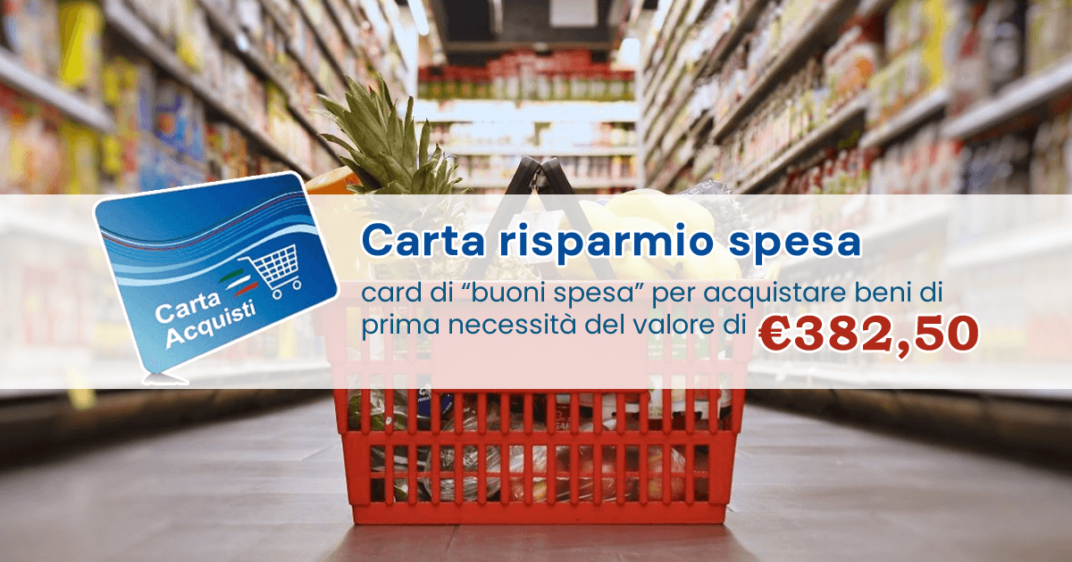 Carta risparmio spesa 2023