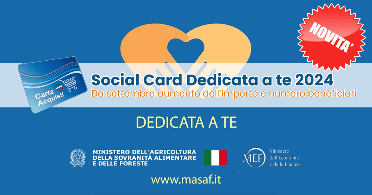 NOVITA' Social Card Dedicata a Te 2024