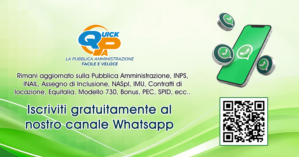 Iscriviti Gratuitamente al nostro canale WhatsApp