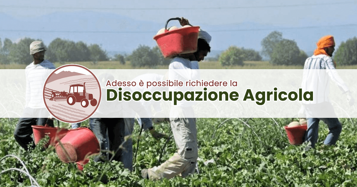 E' possibile presentare le domande per la Disoccupazione Agricola