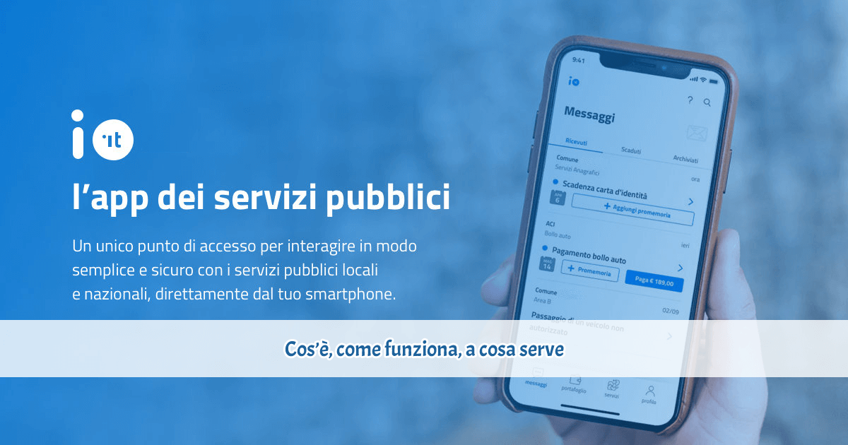 App IO - cos'è, come funziona, a cosa serve